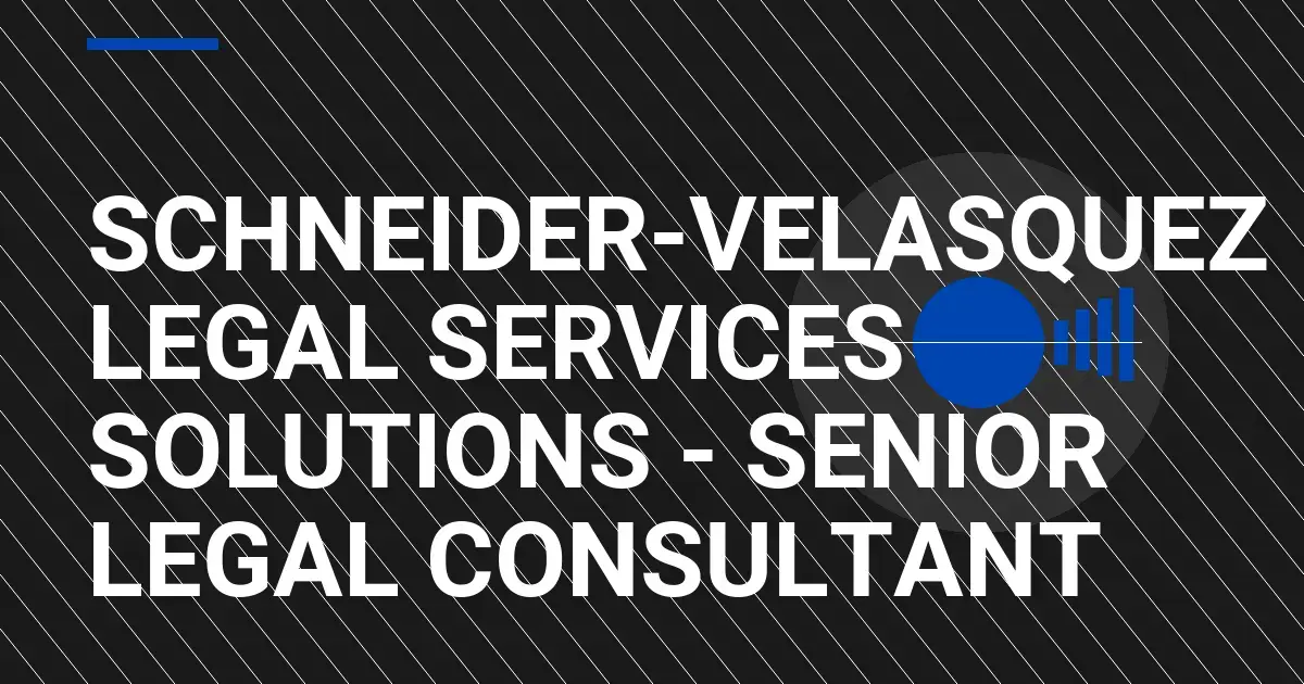 Schneider-Velasquez Legal Services Solutions - Senior Legal Consultant