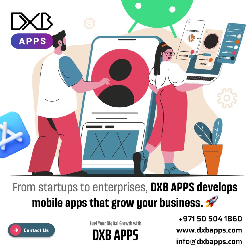 Team of Mobile App Developers at DXB APPS creating future-ready apps