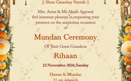 Create Mundan Card and Video Invitation Online Free