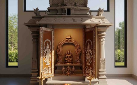 Svvayam - Spacious Large PoojaMandir for Home Interiors